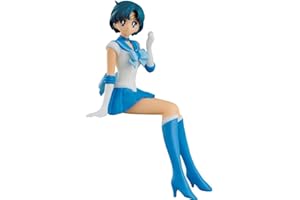 Luxetoys Tsukino Usagi Figurine de marin Mercure, Mars, Vénus, Jupiter avec position assise 12 cm Modèle Statue pour décoration de voiture (marin Mercure)