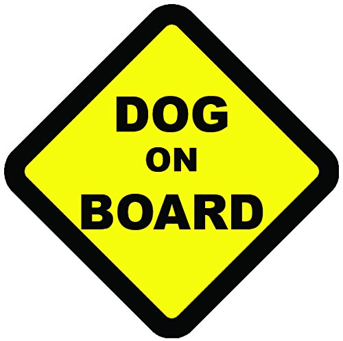 Perro on board Advertencia Seguridad Señal de vinilo adhesivo Vehículo