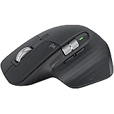 Logitech MX Master 3S - Ratón Inalámbrico Performance con Desplazamiento Rápido, Ergo, 8K DPI, Funciona sobre Cristal, Clics 