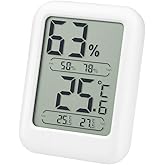 Orret Home Mini Table Top Digital Thermometer and Humidity Meter &ndash; Compact Heat and Humidity Meter with Magnet for Home, Office and Kids Room