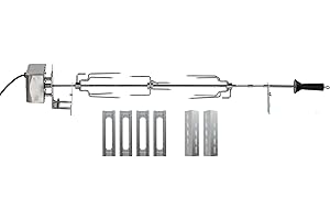 Campingaz Rotisserie Kit per polli e Altri Tipi di pollame, spiedo Universale Grills delle 3 Series & 4 Series, spiedo Elettrico incl. forchettone da Carne e Motore