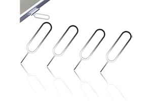 AnaTI 4 Stück SIM Karte Nadel, SIM Kartenfach Entfernung Werkzeug, SIM Kartenträger Auswerfer Pin Auswerfen Removal Tool, Kompatibel mit Allen Handys, Smartphones, QKZ-001
