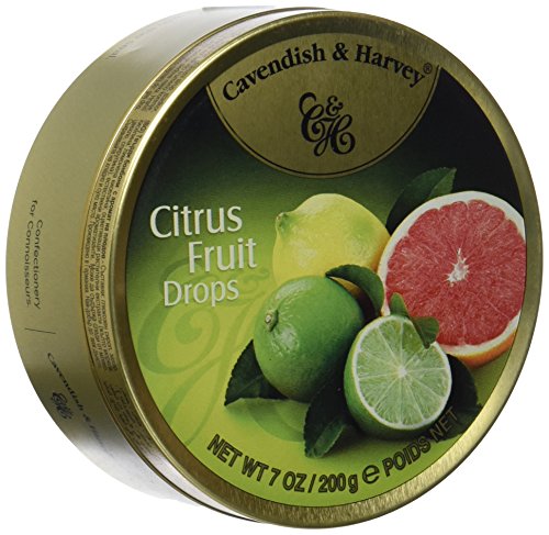 Cavendish Caramelos con Sabor a Cítricos - 1 Paquete de 9 x 22.22 gr - Total: 200 gr