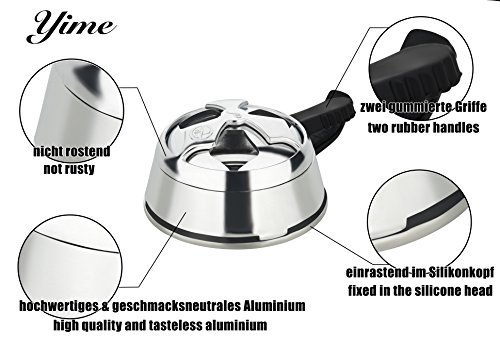Shisha Smokebox Set incl. 3 Kammern Silikonkopf I von YIME I Shisha Kopf - 2
