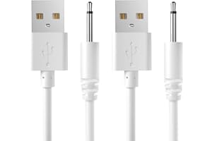 Bicmice cable de carga USB DC 2,5 mm cable de reemplazo de cargador rápido - paquete 2 (80cm)