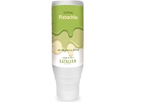 EATALIAN by AMZ BETTER Pistachio Flavoured Topping, Sweet Protein Cream in 500 gr Squeezer, Made in Italy, Pistachio Sauce Ideal for Decorating Ice Cream, Desserts and Dubai Chocolate