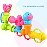 Peradix Baby Kinder Greifling Rassel 3D Puzzles DIY Spielzeug 12 PCs für Kinder ab 3 Jahre - 3