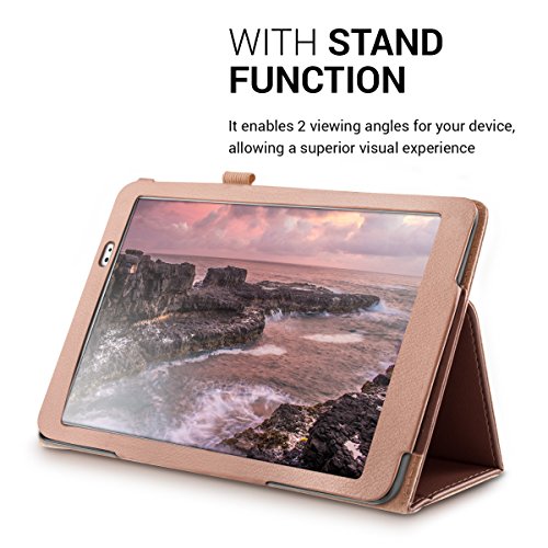 kwmobile Hülle für Huawei MediaPad T1 10 – Tabletcover Slim Case Tablet Schutzhülle – Smart Cover Tabletcase Rosegold - 6