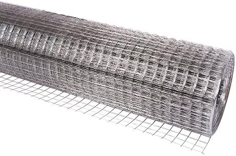 Galvanised Welded Wire Mesh, available in 9 sizes (39" Height, 10m or 25m Roll) for Garden Aviary Fencing Fence Rabbit Chicken
