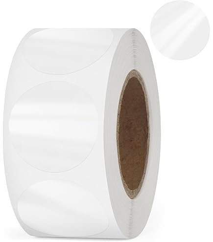colortouch 10 rollen, 10.000 stuks transparante zelfklevende stickers voor verpakking - 3 cm diameter - Hoogwaardige verzegelingsstickers etiketten cirkelverschluss voor verpakkingsmaterialen