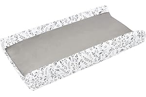 KALTTOY Matelas à langer super doux et respirant à motif floral pour bébé garçon et fille