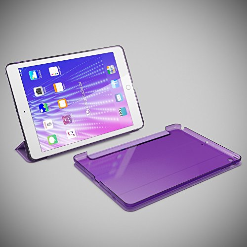Apple iPad Air 1 Hülle Smart-Case von NICA, Ultra-Slim Cover Dünne Tablet Schutzhülle, Kunst-leder Hardcase Multi-Ständer Tasche, Display-Schutz & Backcover Flip-Case Klapphülle Sleeve – Lila - 6