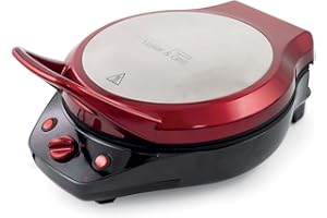 Galileo Casa 2192057 Pizza Grill con Apertura 180 Gradi, 1200W, Rosso