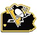 Produktbild Siskiyou Pittsburgh Penguins Home State Aufkleber, gelb, 12,7 cm