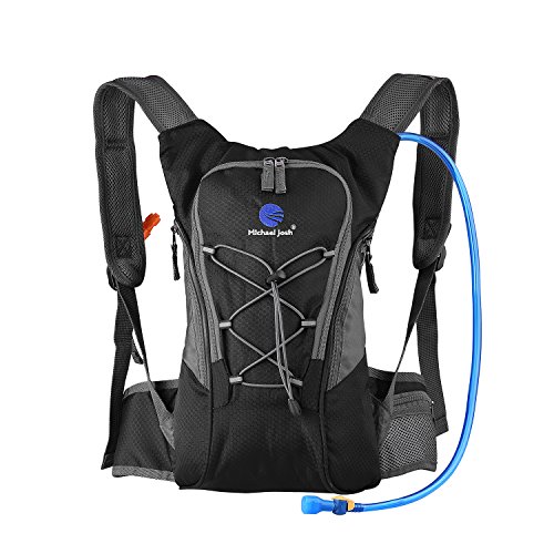 Hydration Rucksack Trinkrucksack(12L) mit Trinkblase(2L) Pack,Trinksystem Backpack Ideal für MTB Fahrrad Radfahren, Wandern, Laufen, Camping , für Reisen Klettern Outdoor Sports - 3