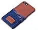 Produktbild Hülle für Apple iPhone 7, Backcover im Jeans-Look, Case in Braun oder Schwarz von ICH&DU