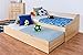 Produktbild Jugendbett / Funktionsbett Kiefer massiv Vollholz natur 93, inkl. Lattenrost - Abmessung 90 x 200 cm