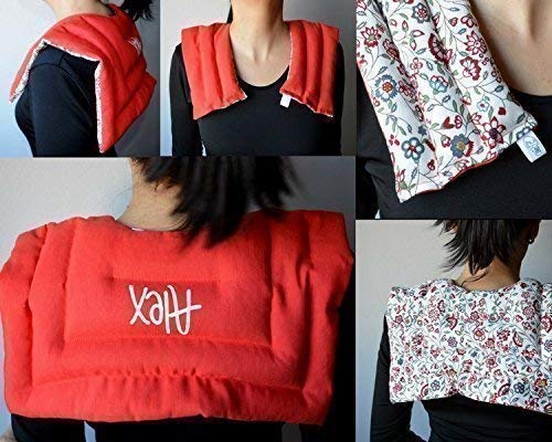 Saco térmico de semillas personalizado"con secciones y ajustable". Conocido como cojín térmico. Un producto 100% natural. Semillas de trigo y hierbas aromáticas. Regalo original y hecho a mano