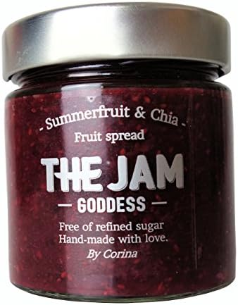 The Jam Goddess Summerfruit &amp; Chia gluten free and vegan fruit spread (No refined sugar)