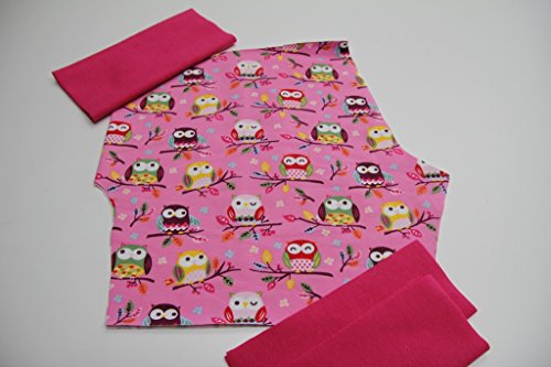 DIY Nähset Mitwachshose Pumphose 74-98 Eule pink pink - 4