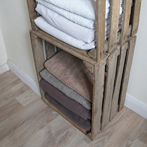 Pallet of 12 Rustic Vintage Apple Crates