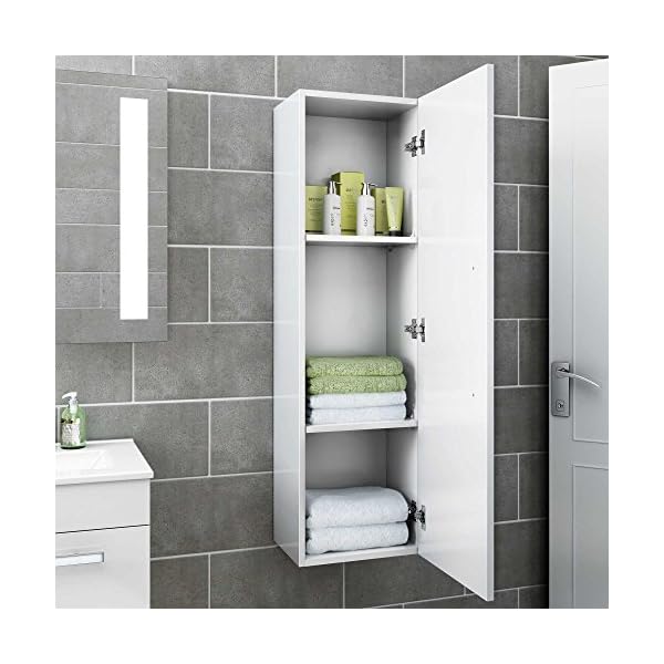 1200 Mm Tall White Bathroom Furniture Wall Hung Modern Cupboard Cabinet Storage Unit Mf822 Search Furniture