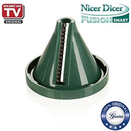 Genius Nicer Dicer Fusion Smart Julietti | Mint-Grün | 16 Teile | Alles-Schneider | Reiben | Julienne | Spiralen | Hobeln | Würfeln | Schneid-Gerät | Bekannt aus TV | NEU - 5