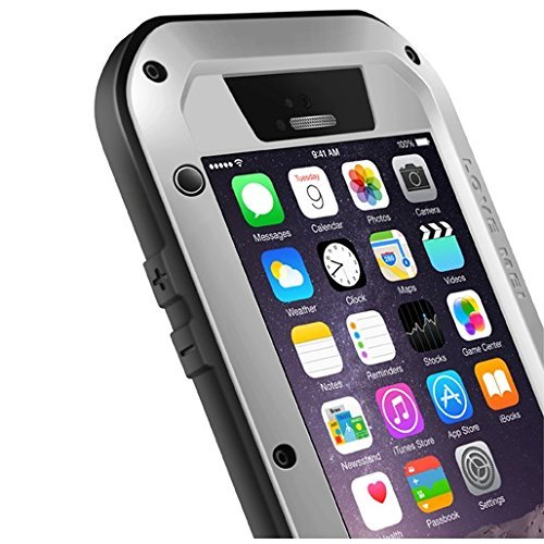 iPhone 6 6S Plus caso A prueba de golpes polvo suciedad nieve prueba de metal de aluminio Gorilla cristal protecci  n Case Cover para Apple Iphone 6  PLUS iphone 6S Plus  compatible con Apple iPhone 6