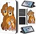 Produktbild CoverFix Premium Hülle für Samsung Galaxy J5 (Modell 2016) J510 Flip Cover Schutzhülle Kunstleder Flip Case Motiv (388 Cartoon Bären Familie Braun)