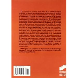 Análisis multivariable: teoría y práctica en la investigación social (Manuales científico-técnicos)