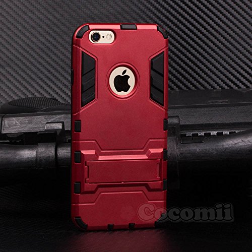 Cocomii Iron Man Armor iPhone 6S/6 Funda [Robusto] Superior Táctico Sujeción Soporte Antichoque Caja [Militar Defensor] Cuerpo Completo Sólido Case Carcasa for Apple iPhone 6S/6 (I.Red)