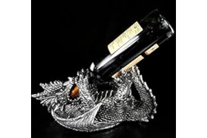 FIGUREN SHOP GMBH Drachen Figur Weinflaschen-Halter | Tolle Geschenkidee und Weinverpackung | lustig witzig