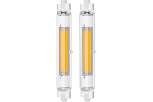 ZUCZUG Bombillas R7S LED 118mm Regulables 30W, Equivalente a 200W 300W Lampara Halógena, Blanco Frio 6000k, 3000LM, LED COB de Doble Extremo R7S Luz Lineal de Reflector de Base, 2 Pcs