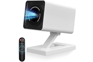 PUTBECY Mini Beamer mit WLAN 6 und Bluetooth, 4K- und 1080p-Unterstützung, Mini Projektor mit automatischer Trapezkorrektur, Tragbarer Filmprojektor für Laptop und Smartphone