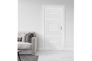 ‎MYMAXXI MyMaxxi - Tür bekleben mit Türtapete Selbstklebend 90x200 Theo - Tür verschönern Türfolie - Türaufkleber XXL Aufkleber Folie- Türposter Türklebefolie Vintage Stil Kunstwerk Weiss