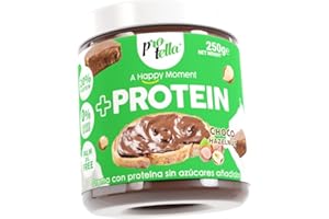 Protella Store - Cremas Proteicas - Protella Original 250gr - Crema Proteica De Chocolate Con Avellanas Tostadas. Sin Azúcares Añadidos Y Sin Aceite De Palma Con 20% De Proteína