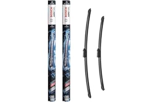 Bosch eA297S - escobilla limpiaparabrisas Aerotwin - Longitud: 600/500 mm - 1 juego para el parabrisas (frontal), enviado en su empaque: menos residuos, fácil apertura