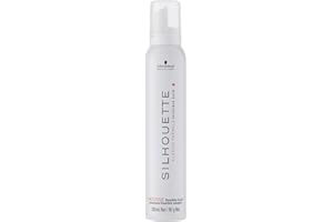 Schwarzkopf Professional Silhouette Flexible Hold Hair Mousse For Hair Styling Improved Flexibility Without Overburdening Invisible Long Lasting Hold Elastic Volume Super Shine 200 ml