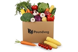 Pound Veg Fresh Veg Box Delivery | Mixed Seasonal Vegetables | Healthy Cooking Box | Fresh Farm Produce | Family Cooking | Ideal for Meal Kits & Recipes