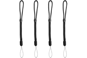 JCHENYE Kamera-Handschlaufe, 4-teilige Regenschirmschnur-Handschlaufe, Handschlaufe, verstellbar, Universal-Tragegurt, schwarz Taschenlampe, Kamera, Handy, MP4, Schlüssel