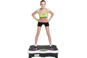 YIFAA Pedana Vibrante 200W con Bluetooth | LCD Display | Funzione di Controllo Remoto, 53x32,5x12 cm