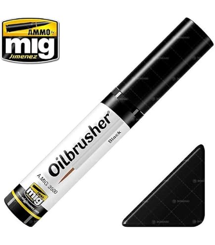 Ammo Of MIG Lot De 3 Brosses à Huile – Tonalités Starship – Applicateur Pinceau Bouchon – Fabriqué En Espagne