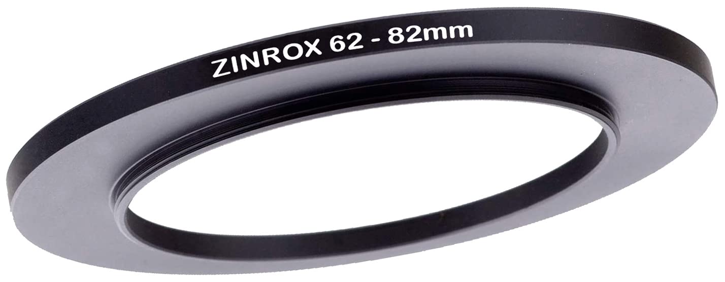 ZINROX® 62-82mm Step Up Lens Filter Adapter Ring, Set of 1 Piece - Size :-62mm to 82mm Stepping Ring