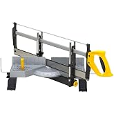 STANLEY Mitre Saw with 7 Selectable Angles, Non-Slip Handle, Includes 560 mm Rear Saw, Cutting Width 45&deg; = 103 mm / 90&deg; = 165
