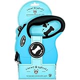 Chewy Express Ausziehbare Hundeleine, Spazierleine, Ausziehleine für Hunde bis 50 kg – Einfaches Stoppen mit einem Finger und Reflektierende Leine – Blau – 1 Stück
