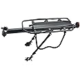 UPANBIKE 130lbs Capacity Alloy Rear Rack, Fits Mountain Bike V-Brake Disc Brake Bicycle, Quick Release Mounted at Seatpost, Carrier Luggage Pannier with Side Protecting Frames