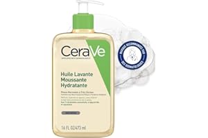 CeraVe - Moisturising Foaming Cleansing Oil - Moisturizes and Soothes Without Altering the Skin Barrier - Ceramides, Triglycerides, Squalane - Normal to Very Dry, Atopic Prone Skin - 473 ml