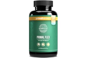 PRIMAL HARVEST PRIMAL FLEX ARTRO PLUS - 60 capsules hautement dosées & testées en laboratoire avec magnésium, vitamine C pour des os solides. Inspiré de l'Ayurveda, acide hyaluronique, collagène inclus.
