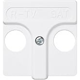 CABLEPELADO Cover socket R-TV+SAT Simon 27 | Plate for inductive sockets | 27097-34 | 45x45 mm | 1 element | White finish | S