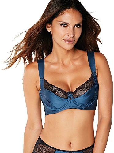 VENCA Women039;s Special Cup B Bra For Big Busts With Rings, Night Blue/Black, 95B